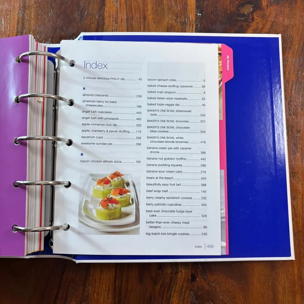 Kraft Foods Recipe Collection Binder Jell-O Velveeta Nabisco Cookbook 2012